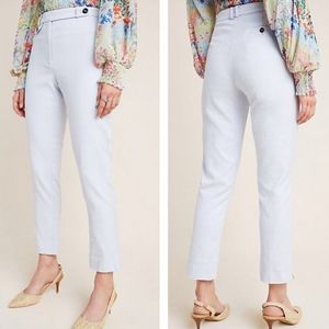 Anthropologie Sky Blue Essential Slim Trousers